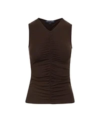 Veronica Beard Neeta Ruched Tank Top
