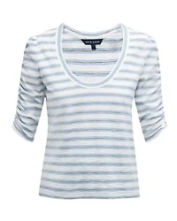 Veronica Beard Netto Contrast Stripe Tee