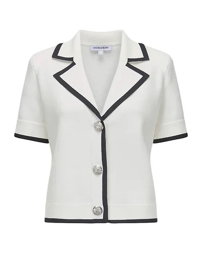 Veronica Beard Stovall Knit Short Sleeve Jacket