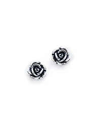 Bloodline Design Rose Stud Earrings