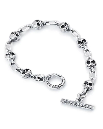Bloodline Design Skull Link Bracelet