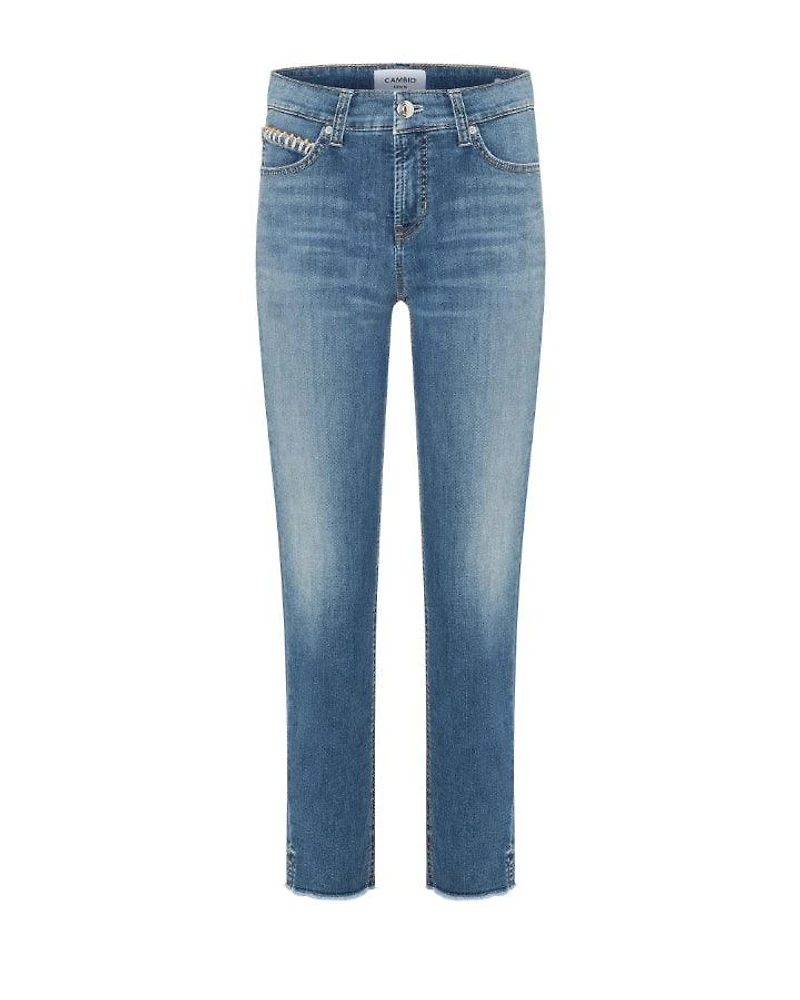 Cambio Piper Slim Fit Cropped Jeans