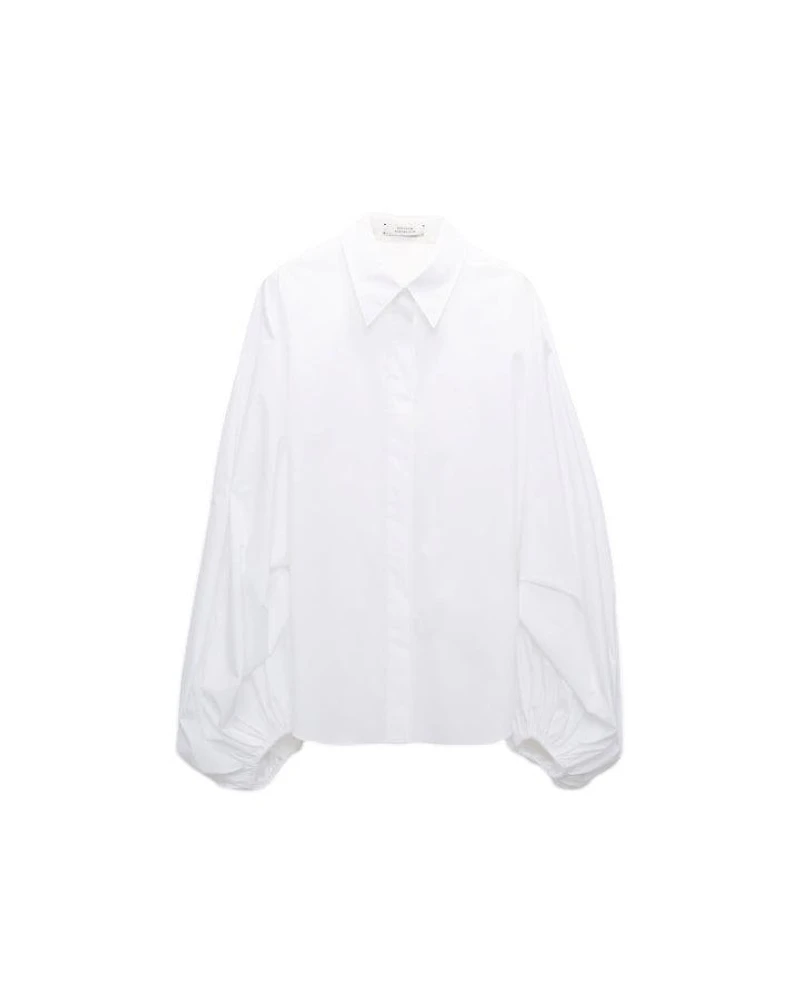 Dorothee Schumacher Poplin Power Voluminous Sleeves Blouse