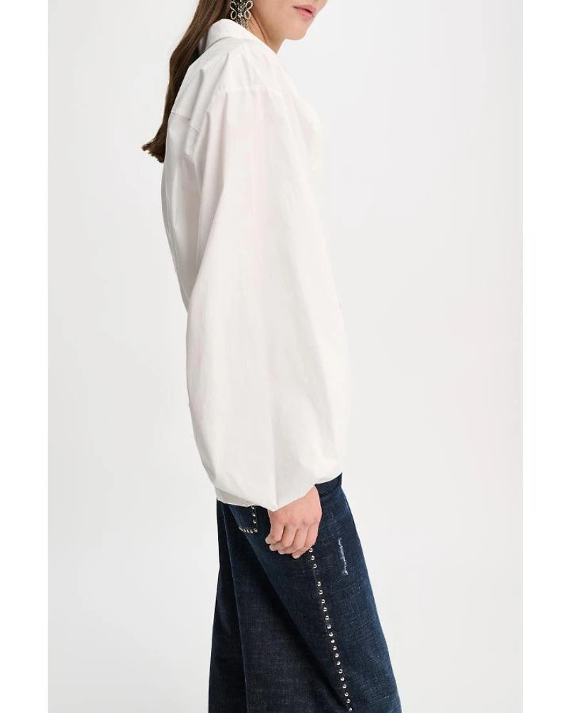 Dorothee Schumacher Poplin Power Voluminous Sleeves Blouse