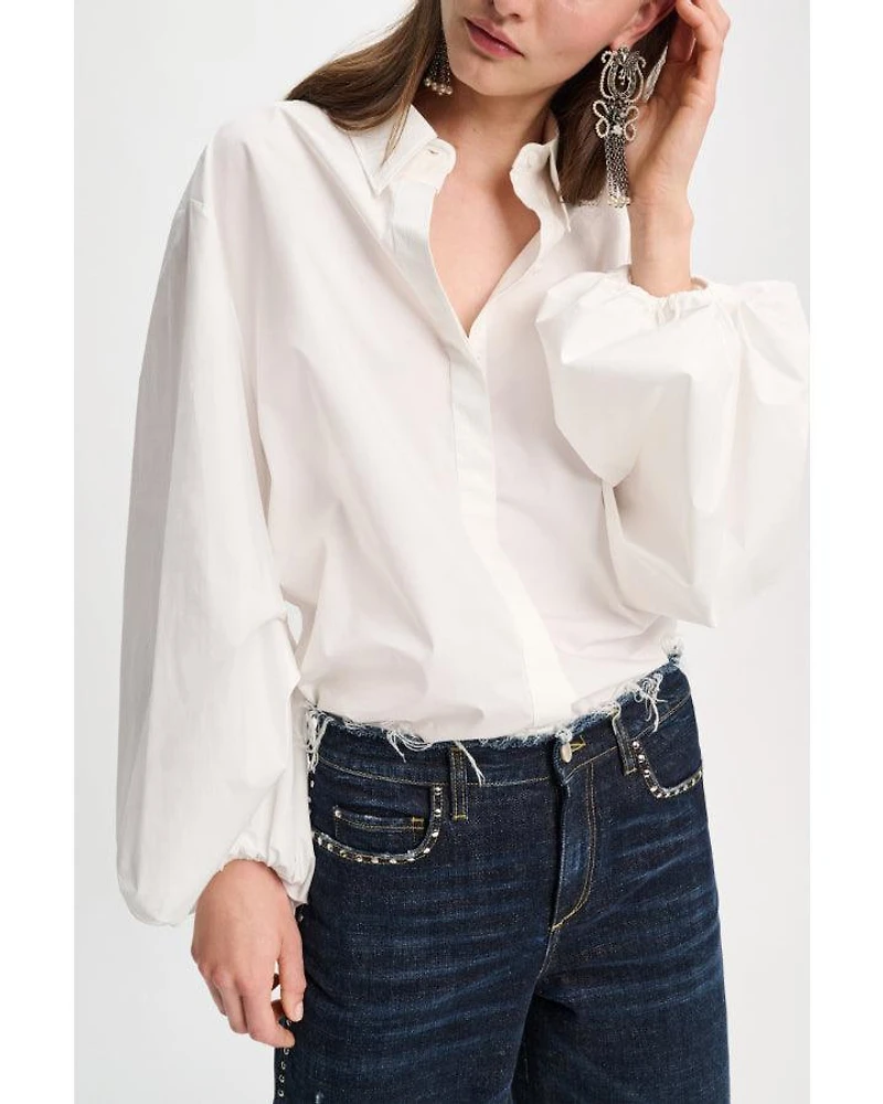 Dorothee Schumacher Poplin Power Voluminous Sleeves Blouse