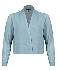 Eileen Fisher Organic Linen Cotton Airy Tuck Cropped Cardigan