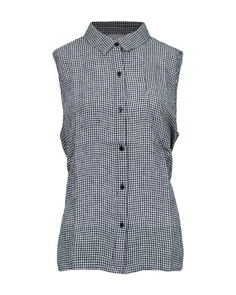 Eileen Fisher Puckered Linen Sleeveless Shirt
