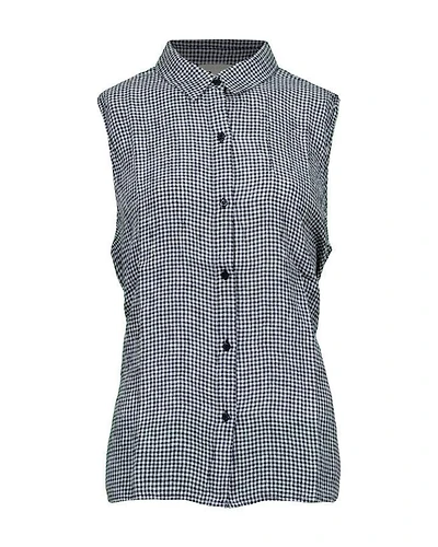 Eileen Fisher Puckered Linen Sleeveless Shirt