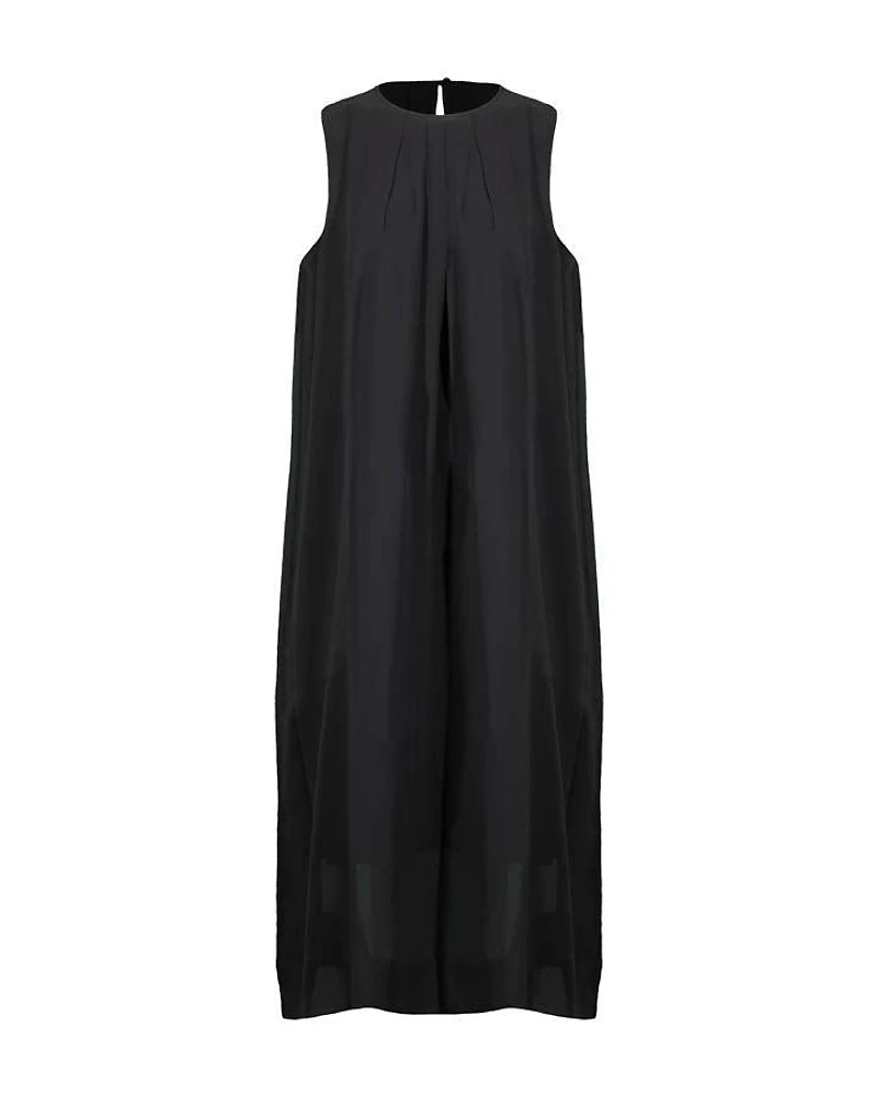 Eileen Fisher Round Neck Pleated Dress