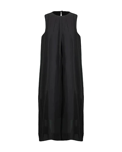 Eileen Fisher Round Neck Pleated Dress