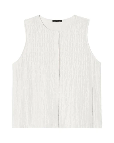 Eileen Fisher Silk Habutai Quilted Vest