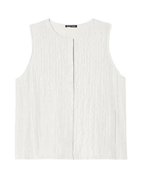 Eileen Fisher Silk Habutai Quilted Vest
