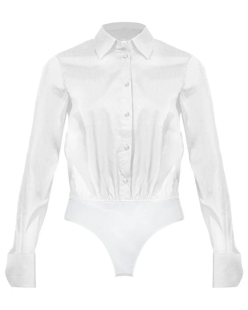 Hugo Boss Blaise Friday Body Suit Shirt White