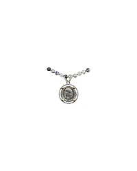 Karyn Chopik Agate Bead Roman Coin Necklace