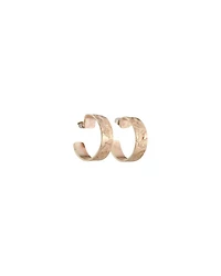 Karyn Chopik Gold Textured Grecian Hoop Earrings