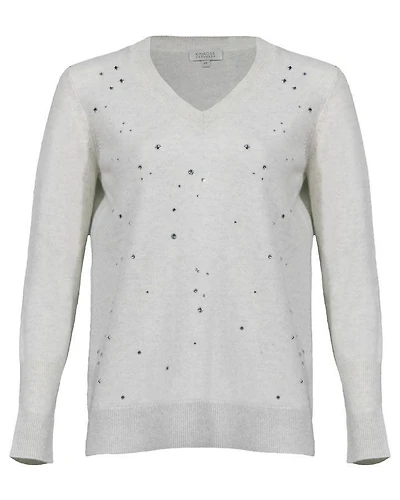 Kinross Cashmere Crystal Pullover
