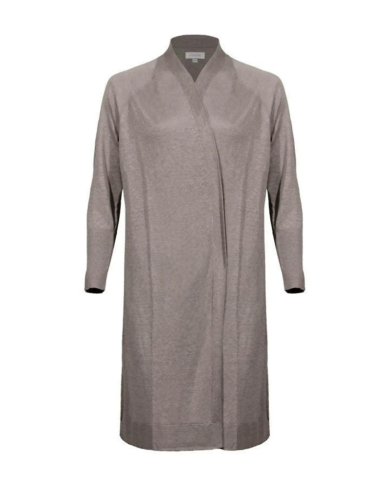 Kinross Cashmere Linen Duster Cardigan