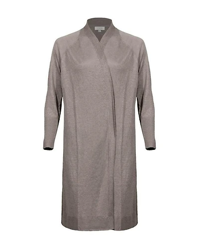 Kinross Cashmere Linen Duster Cardigan