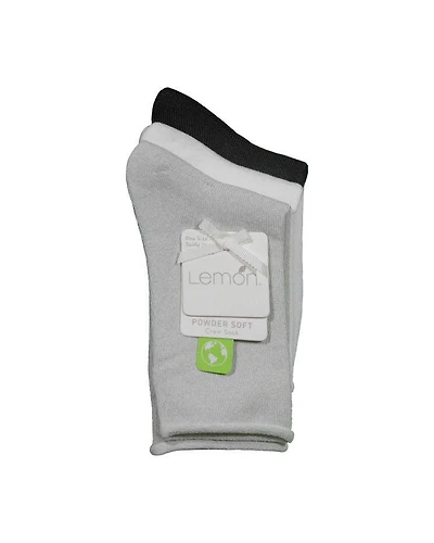 Lemon Crew 3 PK Socks
