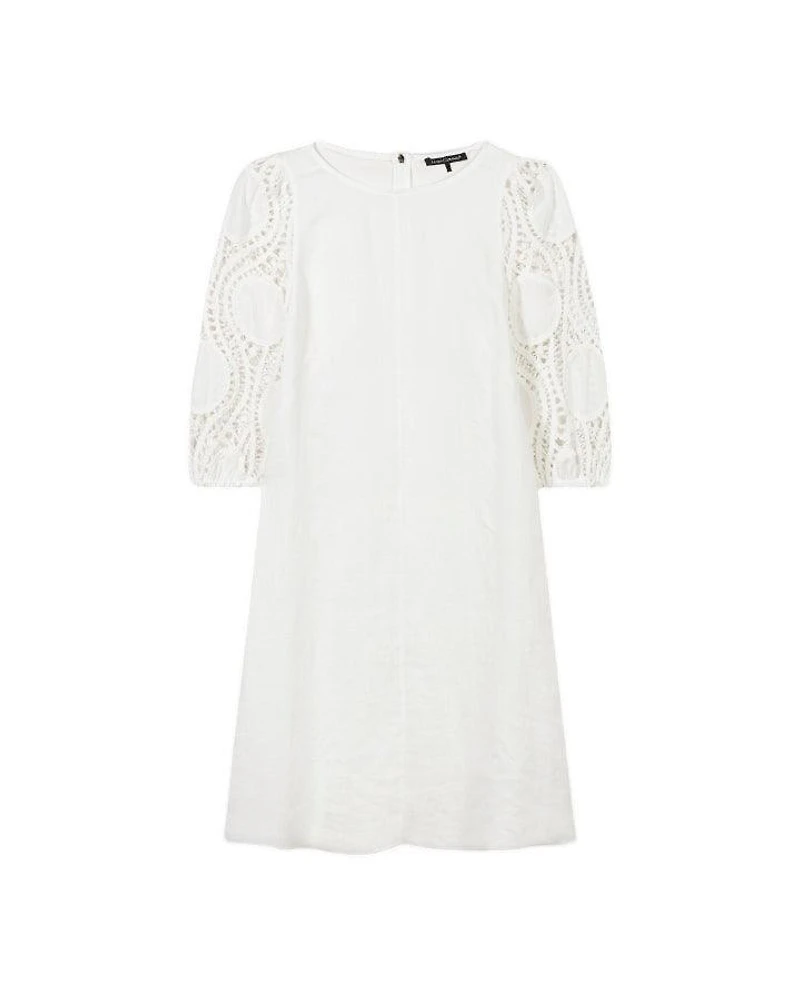 Luisa Cerano Crochet Sleeve Dress