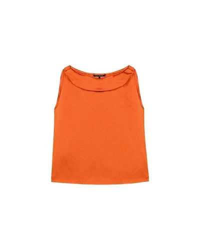 Luisa Cerano Satin Look Sleeveless Top