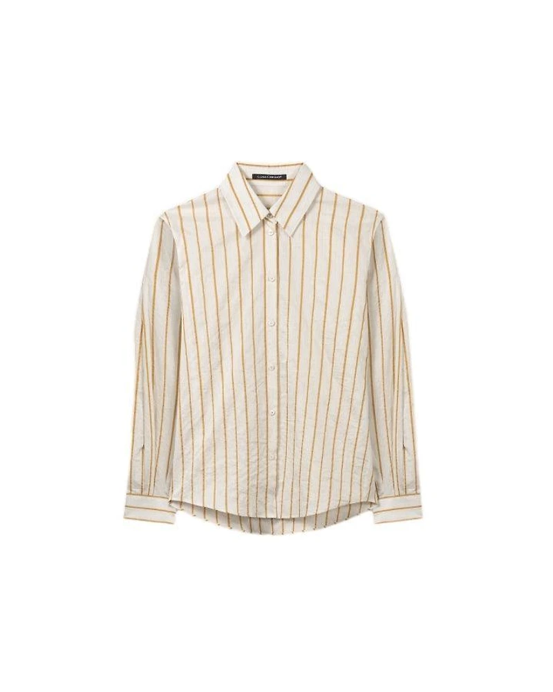 Luisa Cerano Striped Linen Blouse