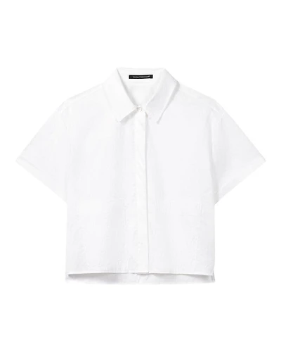 Luisa Cerano Short Shirt Blouse With Pockets