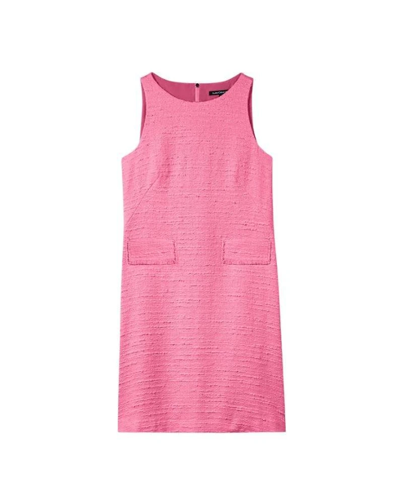 Luisa Cerano Tweed Look Shift Dress