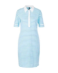 Marc Cain Striped Polo Dress