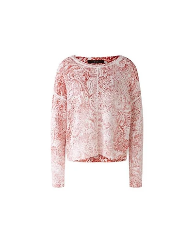 Oui Inside Out Paisley Pullover