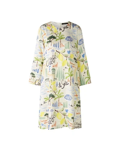 Oui Tropical Motif Print Dress