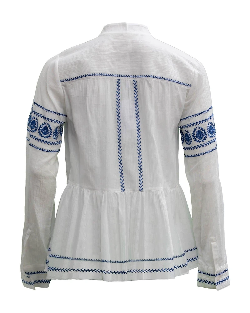 Ailani Ruffle Hem Blouse