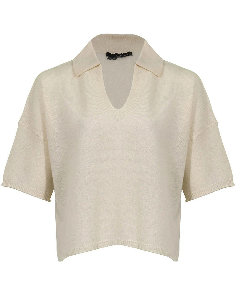 Kathleen Crop Cashmere Pullover