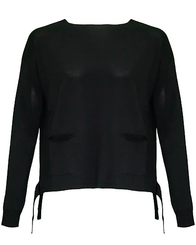Ario Wide Neck Knit Sweater
