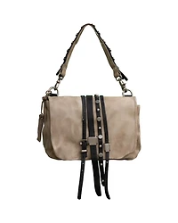 Distressed Messenger Handbag