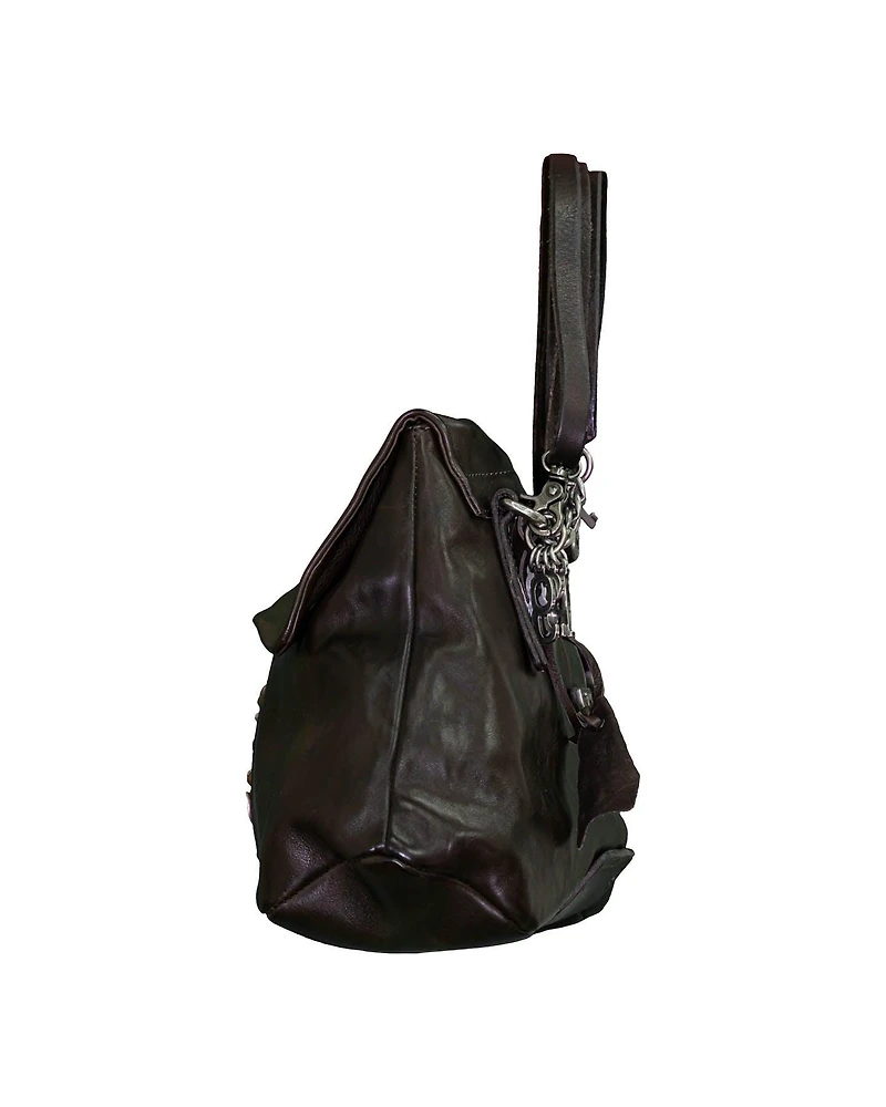 Leather Stud Detail Handbag