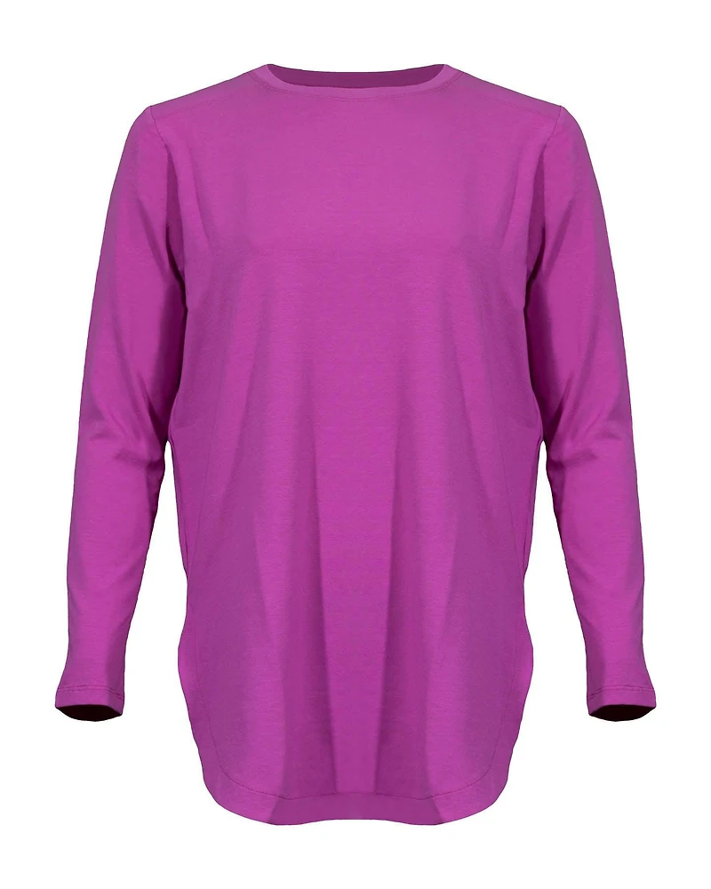 Halo Crew Neck Tunic Magenta