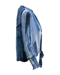 Smoked Tie Front Shirt