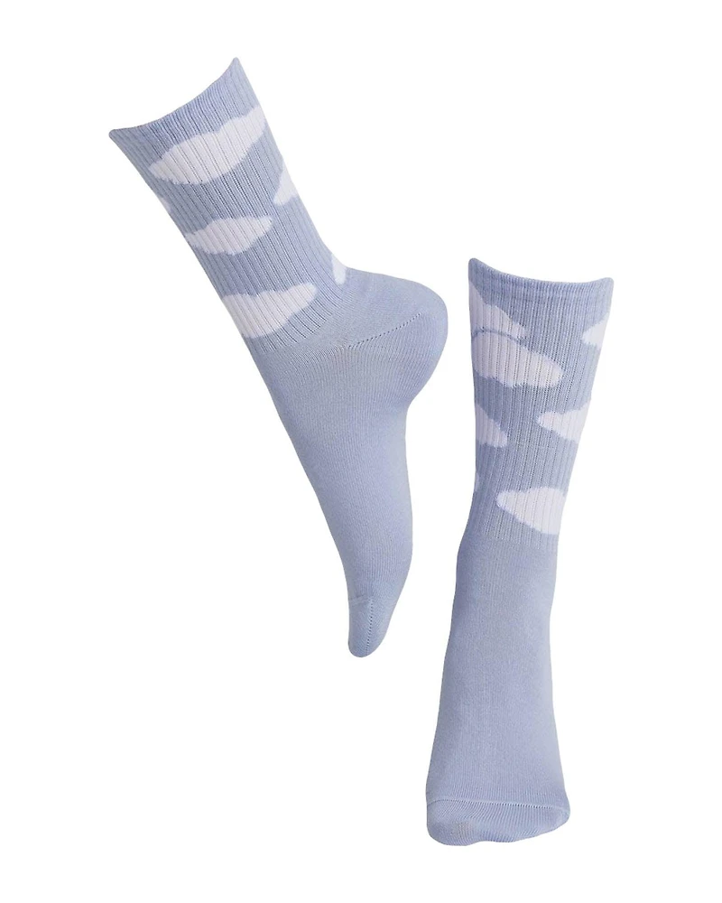Clouds Ribbed Socks