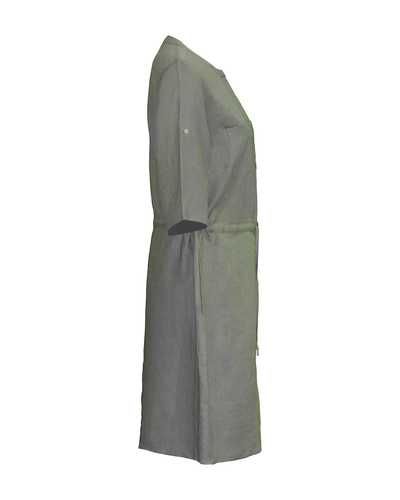 Linen Button Down Dress