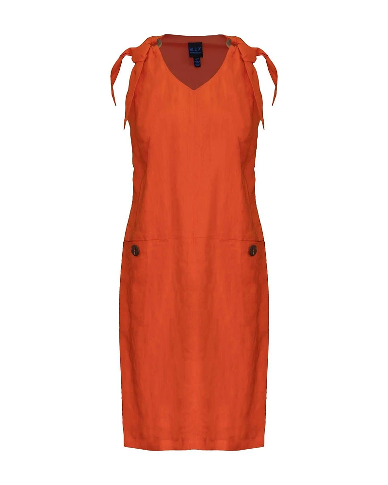 Linen Ring Strap Dress
