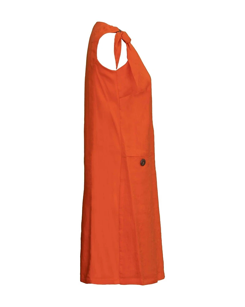 Linen Ring Strap Dress