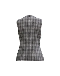 Irmala Sleeveless Plaid Top