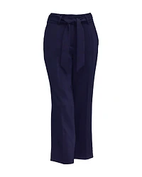 Claire Crop Pants - Navy