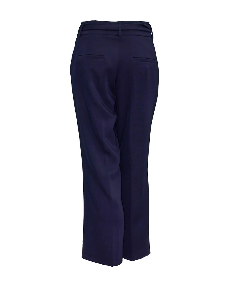 Claire Crop Pants - Navy