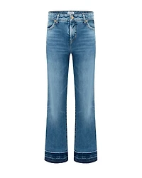 Cambio Francesca Hem Detail Cropped Jeans