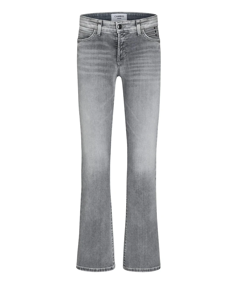 Paris Flared Grey Stone Washed Jeans