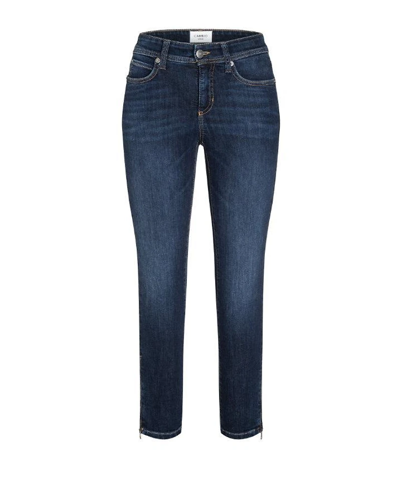 Cambio Parla Zip Hem With Glitter Insert Jeans