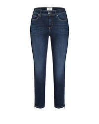 Cambio Parla Zip Hem With Glitter Insert Jeans