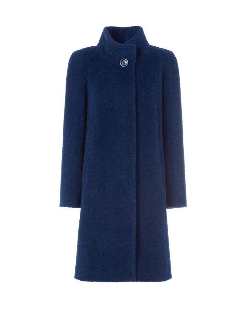Alpaca Wool Stand Collar Coat